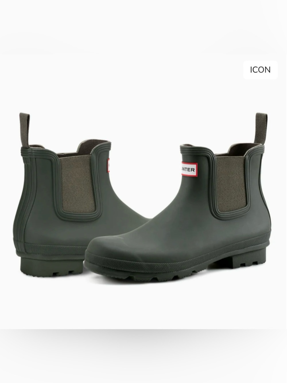 NWT Hunter Women’s Original Chelsea Rain Boots - Hunter Green size 9 - Picture 8 of 8